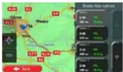 CALIBER RMN 575BT - Checking route alternatives when planning the route - 7