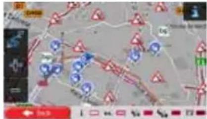 CALIBER RMN 575BT - Traffic information in route planning - 3