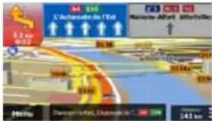 CALIBER RMN 575BT - Lane information and Signposts - 2