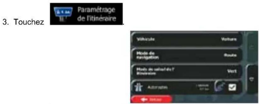 CALIBER RMN 575BT - Définition des paramètres du véhicule - 2