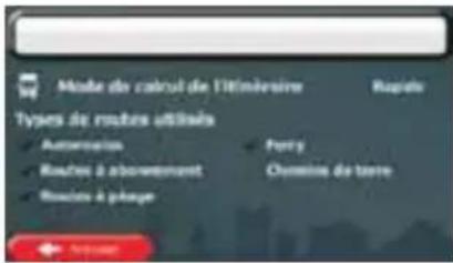CALIBER RMN 575BT - Saisir les coordonnées de la destination - 10