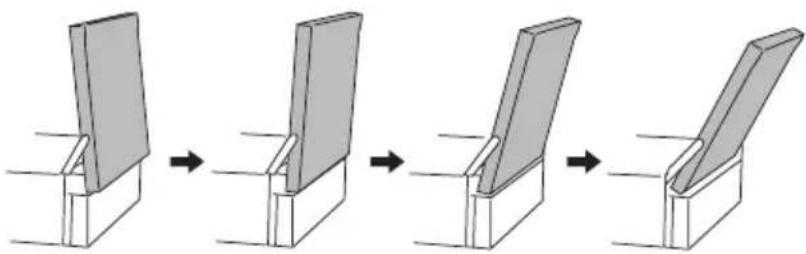 TOKAI LAR100B - UPPER DISPLAY PANEL TILT ANGLE - 1