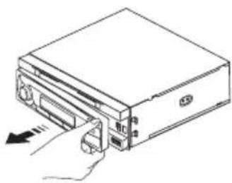 TOKAI LAR100B - Pour retirer la façade - 1