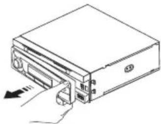 TOKAI LAR100B - DETACHING THE FRONT PANEL - 1