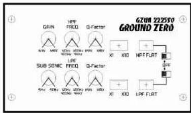 Ground Zero GZUA 4125SQ - Connections and adjustments - 2