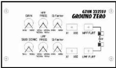Ground Zero GZUA 2225SQ - Connexion et réglages - 2