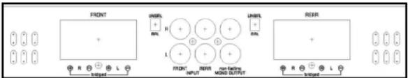 Ground Zero GZUA 2225SQ - Connections and adjustments - 1