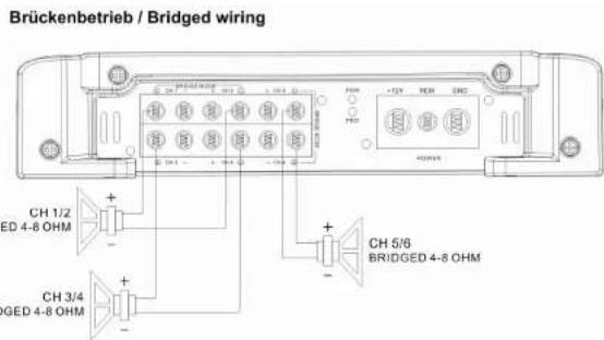 Ground Zero GZTA 5125X - Stereo wiring-GZTA 5120X - 7