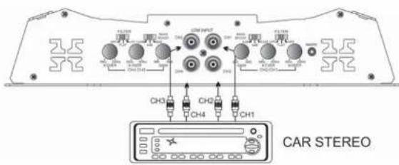 Ground Zero GZTA 4.24VDC - STEREOWIRING DIAGRAM - 1