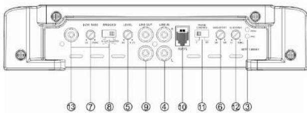 Ground Zero GZTA 1.1200DX - Connexion et régles - GZTA 1.800DX - 1