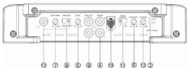 Ground Zero GZTA 1.1200DX - Controles y Funciones - GZTA 1,800DX - 3
