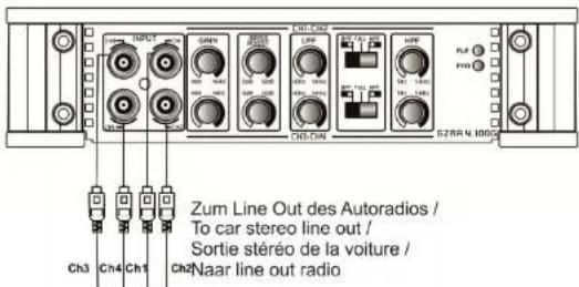 Ground Zero GZRA 1.600D - Haut-parleur raccordement pour le Mode Trimode - 7