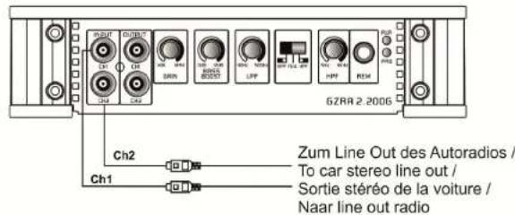 Ground Zero GZRA 2.200GW - Lautsprecher Anschluss fur Trimode Betrieb - Bemerkungen - 3