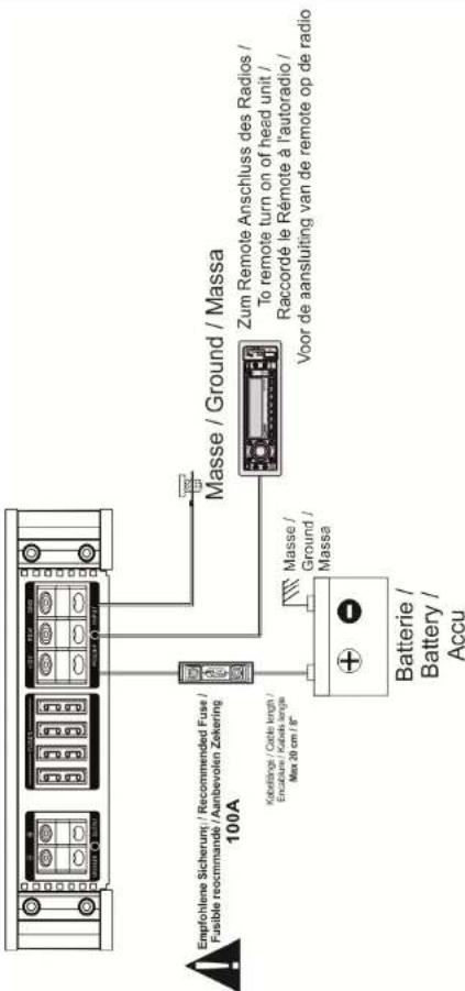 Ground Zero GZRA 2.350G - Stromanschluss-GZRA 1.1200D - 1