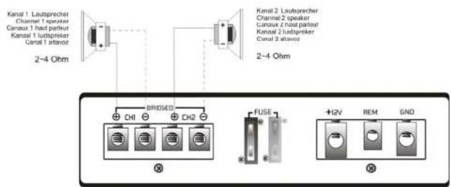 Ground Zero GZIA 4110HPX - Connexion haut parleur - 2