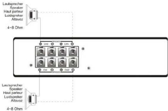 Ground Zero GZIA 4110HPX - Connexion haut parleur - 6