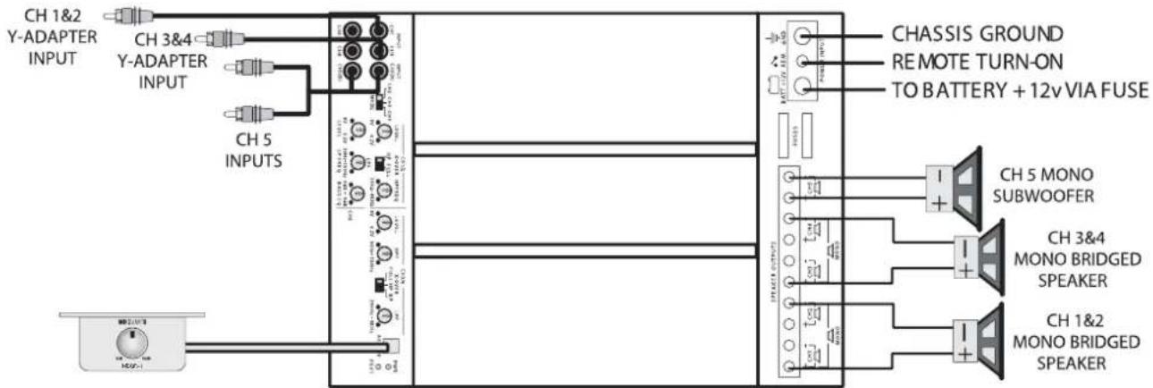 MB QUART PAB 1200.1 D - Minimum für die Gesamt-Lautsprecherimpedanzen: - 1