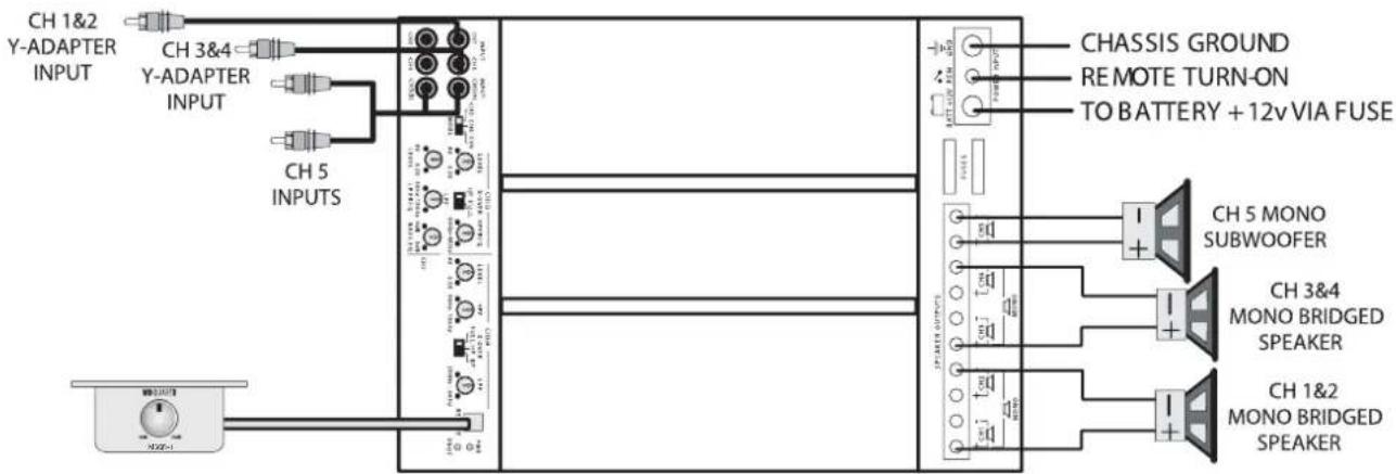 MB QUART PAB 1200.1 D - Minimum pour les impédances globales du haut-parleur: - 1
