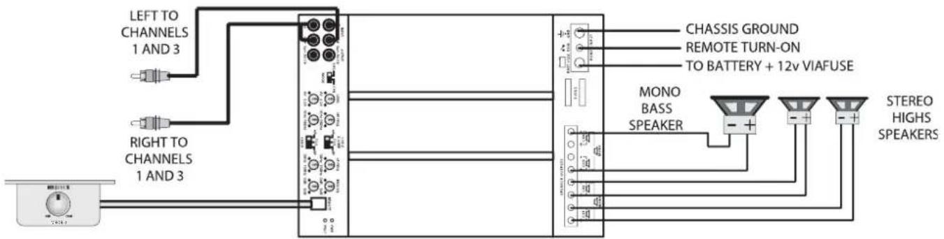 MB QUART PAB 1200.1 D - Valores minimos para las impedancias de altavoz totales: - 1