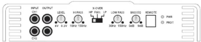 MB QUART PAB 1200.1 D - PAB 2100 2-Channel Amplifi e - 2