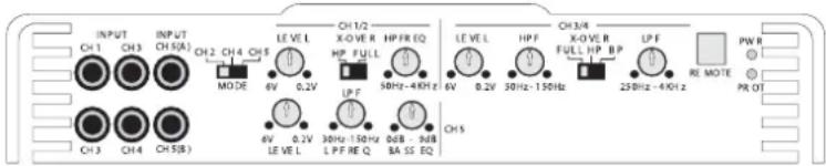 MB QUART PAB 1200.1 D - Amplifi cador de 5 canales PAB 5400 - 2