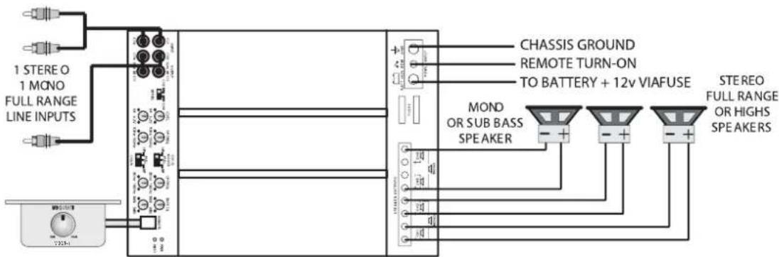 MB QUART PAB 1200.1 D - Minimum fur die Gesamt-Lautsprecherimpedanzen: - 1