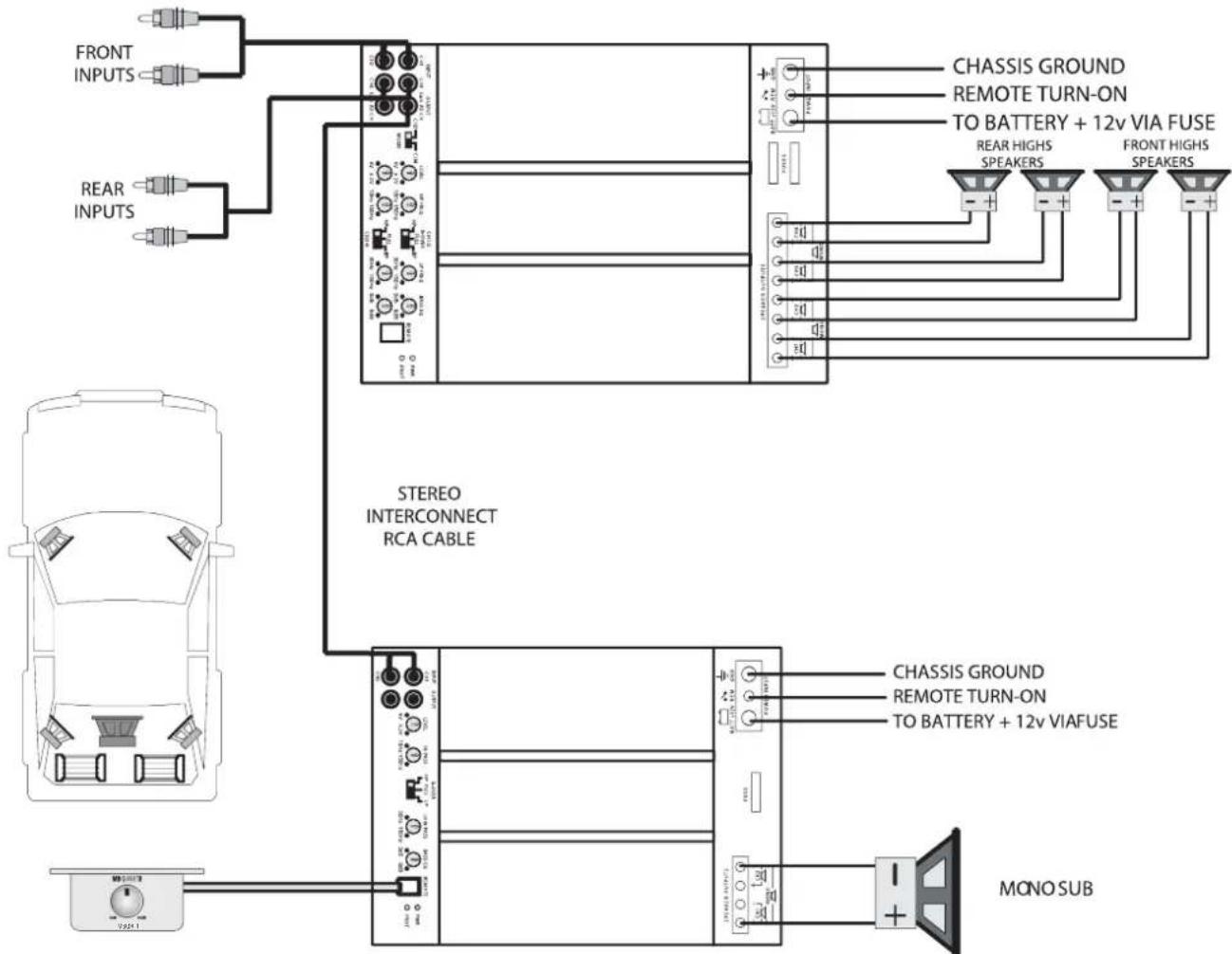 MB QUART PAB 1200.1 D - Impedenze minime totali dell'altoparlante: - 1