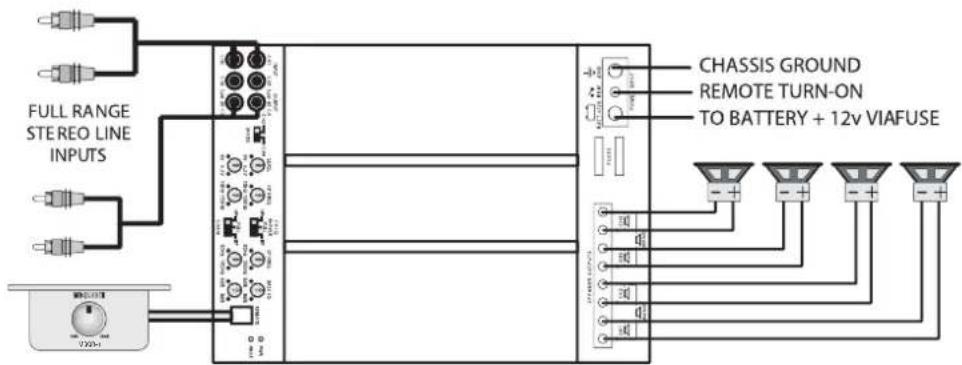 MB QUART PAB 1200.1 D - Minimum für die Gesamt-Lautsprecherimpedanzen: - 1
