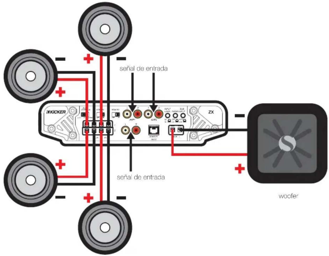 KICKER ZX700.5 - Modelo Fusible Cable de Alimentacion y Kit de cableado Externo Conexion a Tierra KICKER - 2