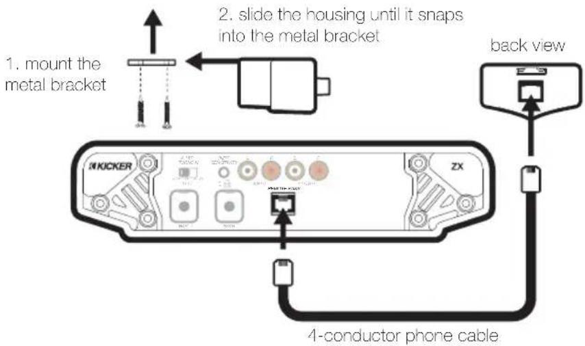 KICKER ZX2500.1 - ZXRC REMOTE BASS INSTALLATION - 2
