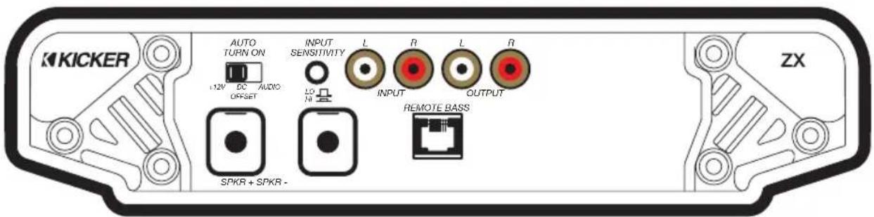KICKER ZX1000.1 - Modelo Fusible Cable de Alimentacion y Kit de cableado Externo Conexion a Tierra KICKER (no incluido) - 1