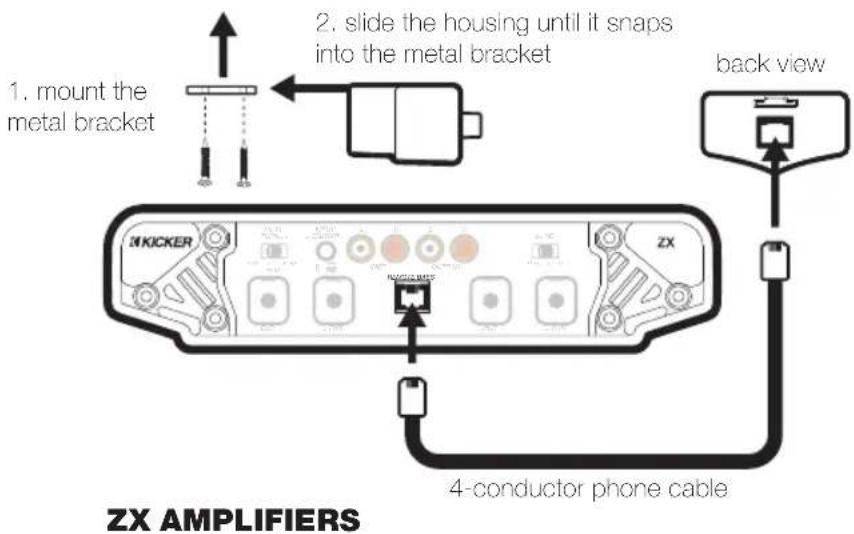 KICKER ZX200.2 - Model External Fuse Power/Ground Wire KICKER Wiring Kit - 6