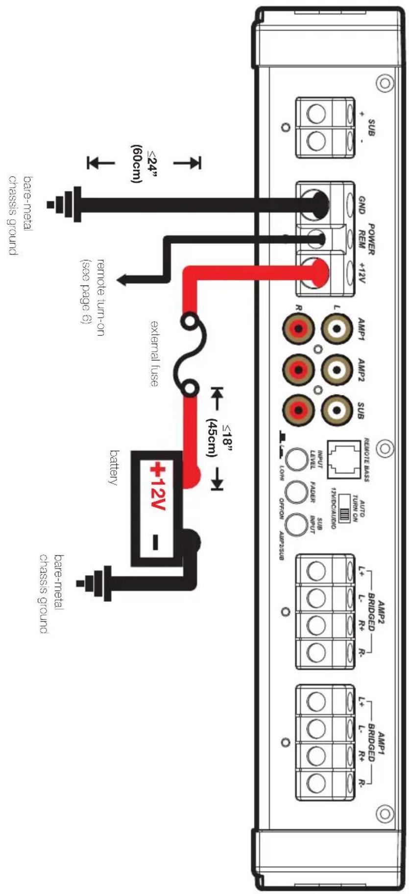 KICKER KX800.5 - Power/Ground Wire KICKER Wiring Kit - 1