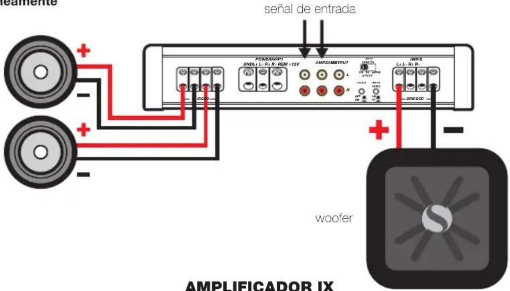 KICKER IX500.4 - FUNCIONAMIENTO SIMULTANEO EN ESTEREOFONICO Y MONOFONICO - 1