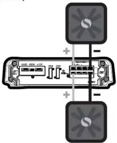 KICKER DX400.4 - BRÜCKENBETRIEB (MONO) - 1