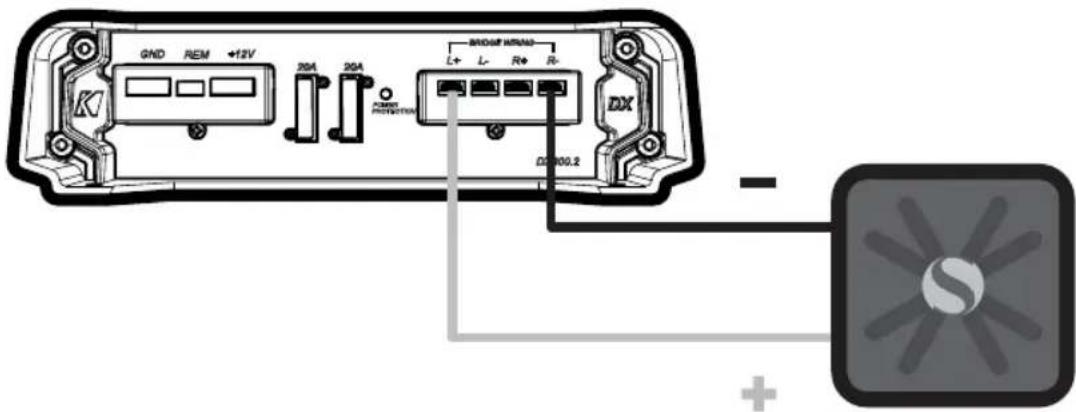 KICKER DX300 2 - FONCTIONNEMENT PONTÉ (MONO) - 1