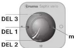 TRUMA Saphir Vario - Récepteur IR et marche / arrêt manuel - 1