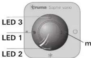 TRUMA Saphir Vario - Receptor IR y conexión / desconexión manual - 1