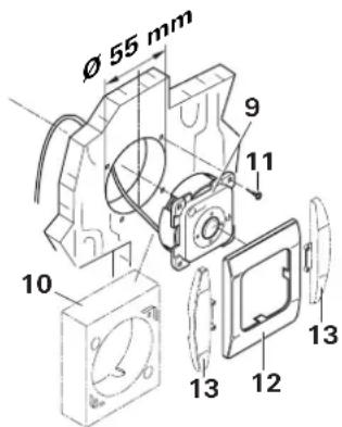 TRUMA Saphir Vario - Installing the infra-red receiver - 2