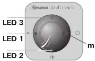 TRUMA Saphir Vario - IR receiver and manual on / off - 1