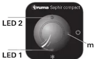 TRUMA Saphir compact - IR receiver and manual on / off - 1