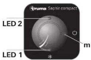 TRUMA Saphir compact - IR-ontvanger en Handbediening Aan / Uit - 1