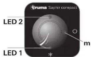 TRUMA Saphir compact - Récepteur IR et marche / arrêt manuel - 1