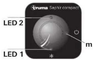 TRUMA Saphir compact - Ricevitore IR e accensione / spegnimento manuale - 1