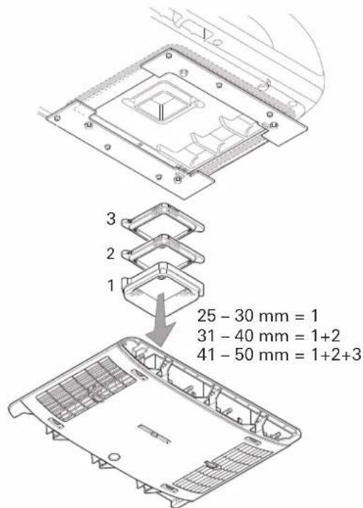 TRUMA Aventa eco - Use of roof thickness adapters - 1