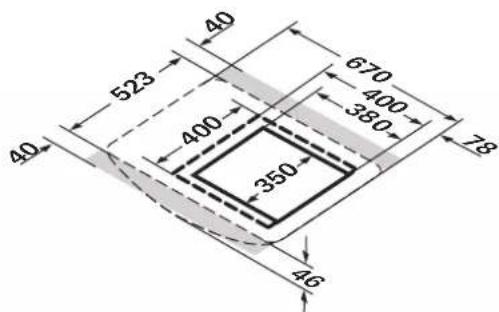 TRUMA Aventa comfort - Vrije ruimte rondom het airconditioningsysteem - 2