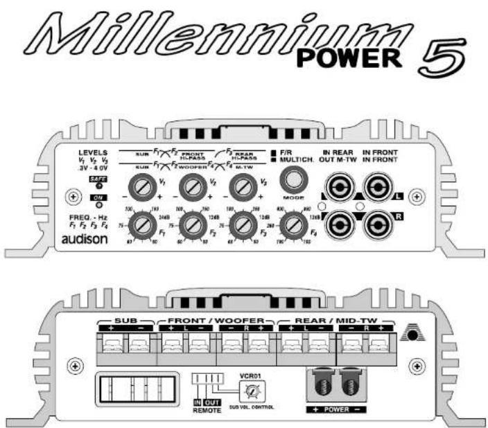 AUDISON Power 5 Millennium - OWNER'S MANUAL MODE D'EMPLOI - 1