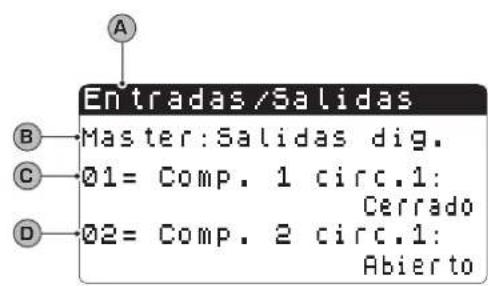 Aermec NXW - Parámetros MENÚ ENTRADAS / SALIDAS - 10