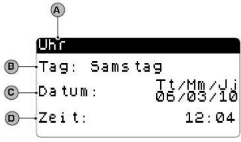 Aermec NXW - Parameter MENÜ UHR/TIMER - 1
