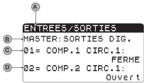 Aermec NXW - Paramètres MENU ENTREES / SORTIES - 9